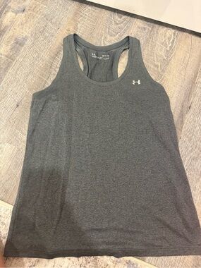 Under Armour Dark Gray Athletic Racerback Tank
